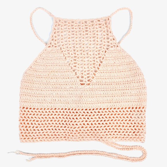 Charlotte Russe Tops - CHARLOTTE RUSSE Crochet Crop Top, M
